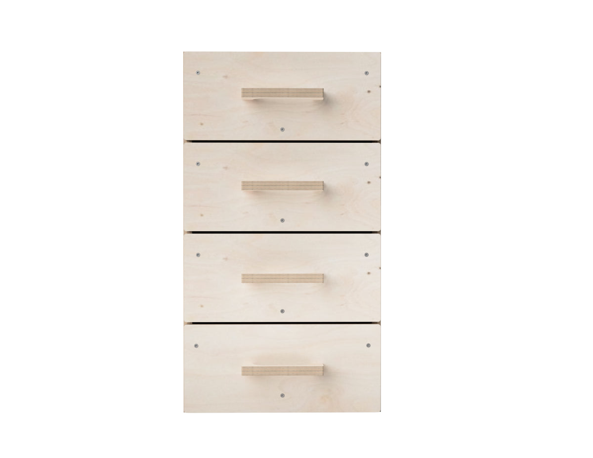 DIY four drawer workbench attachment for CNC woodworking