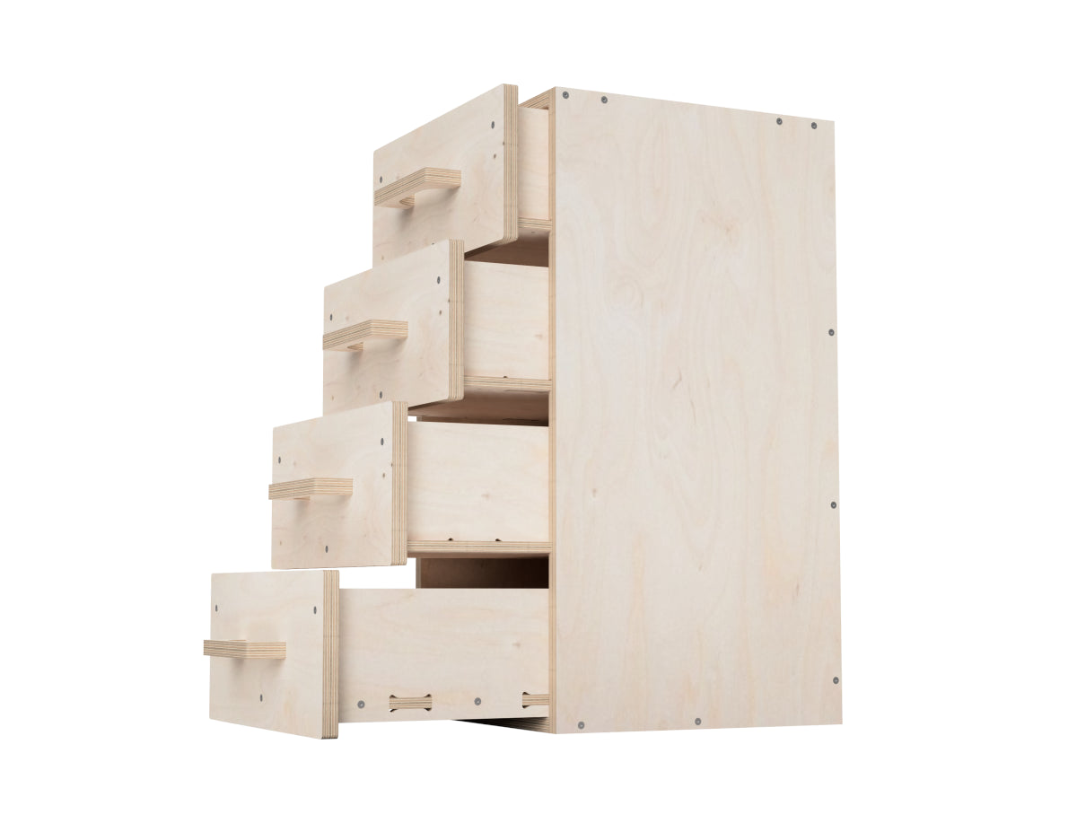 Modular workbench cabinet with built-in drawer slides CNC files
