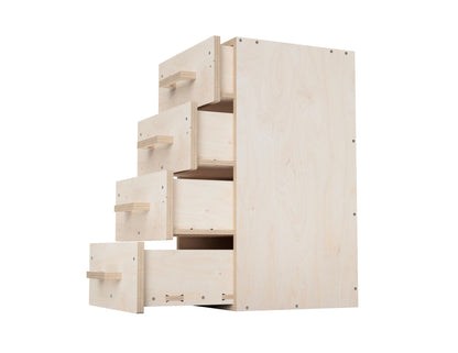 Modular workbench cabinet with built-in drawer slides CNC files