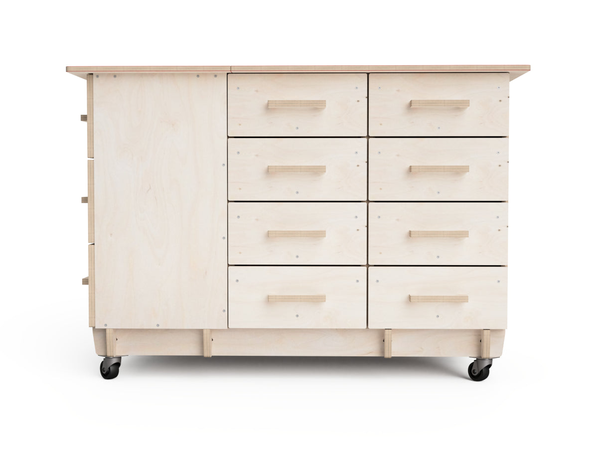 Modular workbench accessory with four spacious drawers DXF