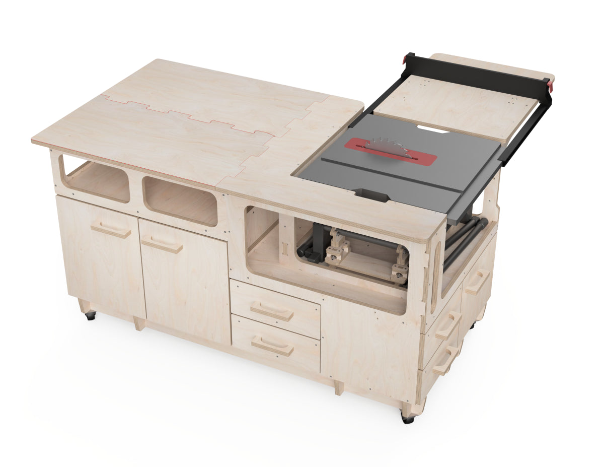 Modular Workbench Attachment - Jobsite Table Saw DXF Files