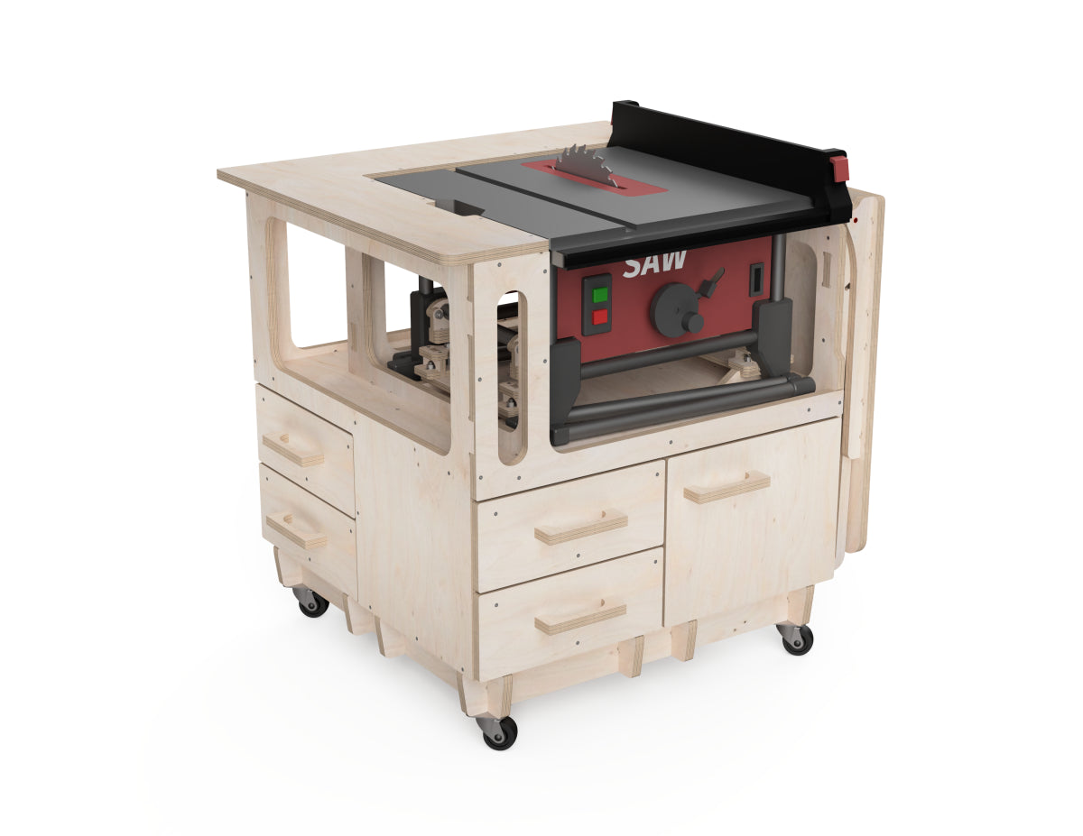Modular Workbench Attachment - Jobsite Table Saw DXF Files