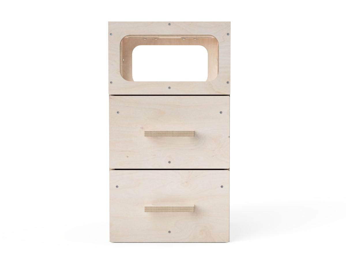 CNC project for simple workbench module with drawers and shelf