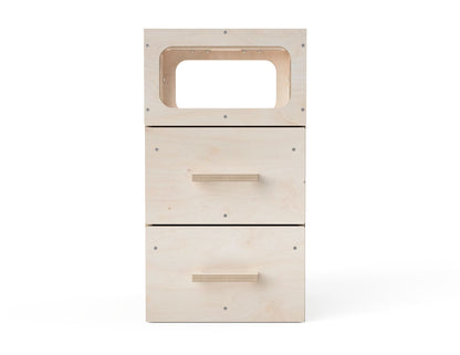 CNC project for simple workbench module with drawers and shelf