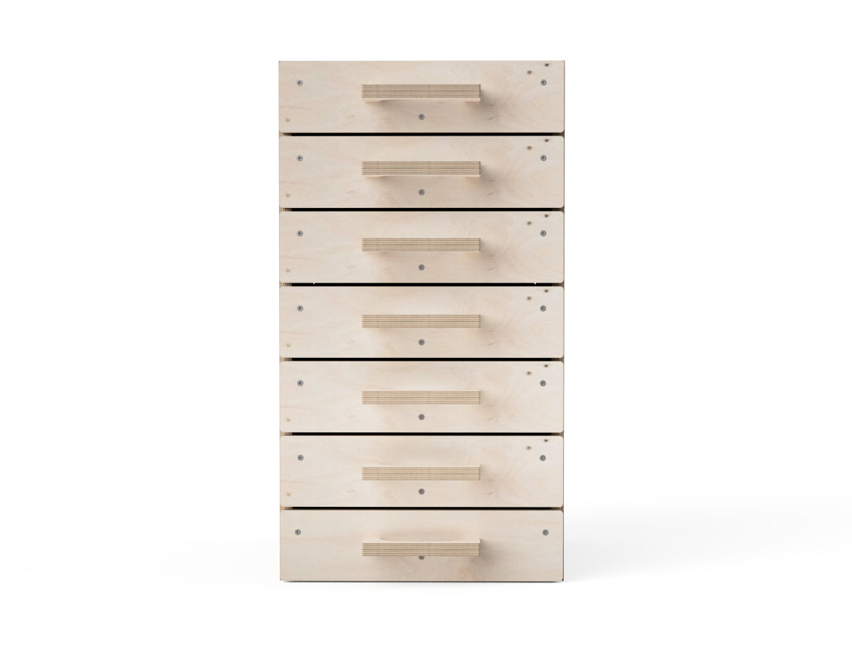 DIY seven-drawer workbench cabinet for tool storage CNC project