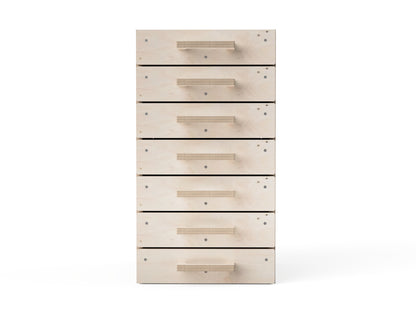 DIY seven-drawer workbench cabinet for tool storage CNC project