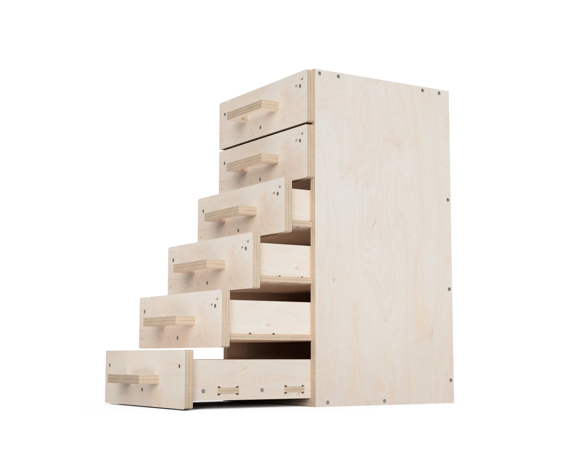 Modular workbench tool storage cabinet DXF files