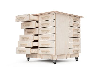 Modular storage solution for CNC woodworking enthusiasts
