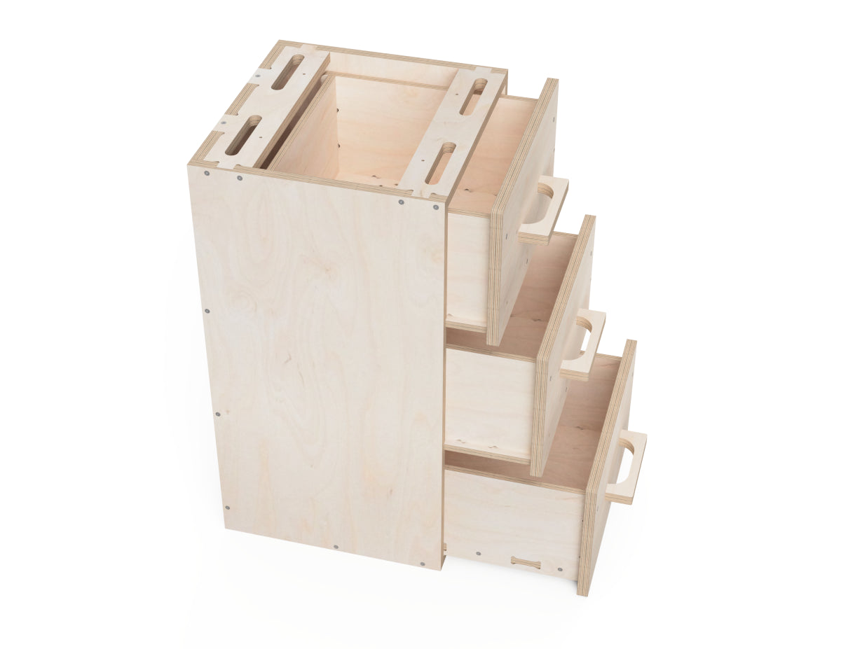 CNC cabinet DXF files for easy DIY workbench assembly