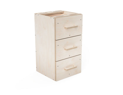 Modular workbench attachment three drawer cabinet CNC project