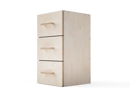 CNC file for modular workbench storage cabinet with drawers