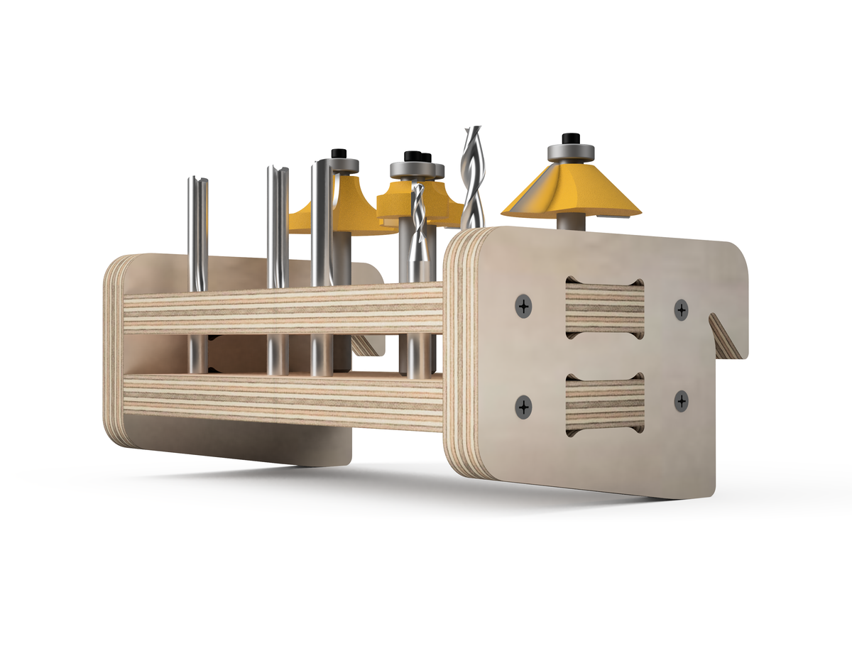 Router Bit Stand - French Cleat Attachment - DXF Files – Aribabox