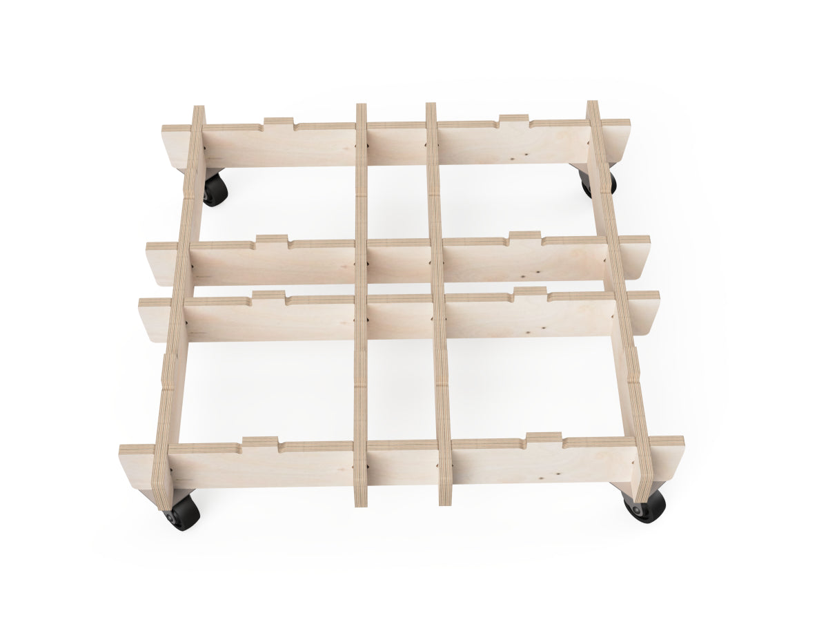 Base frame foundation for customizable modular workbench