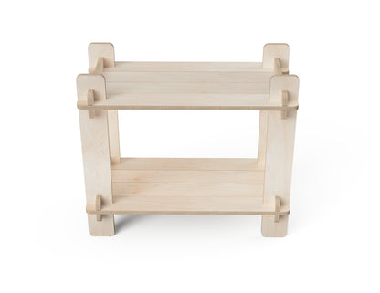 Stylish CNC cut plywood shelf from DXF files – CNC router project design