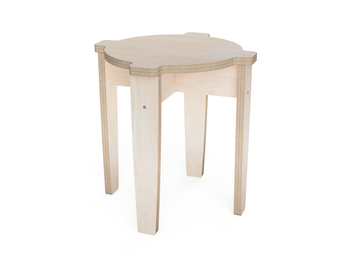 DIY stackable stool project cut on a CNC router