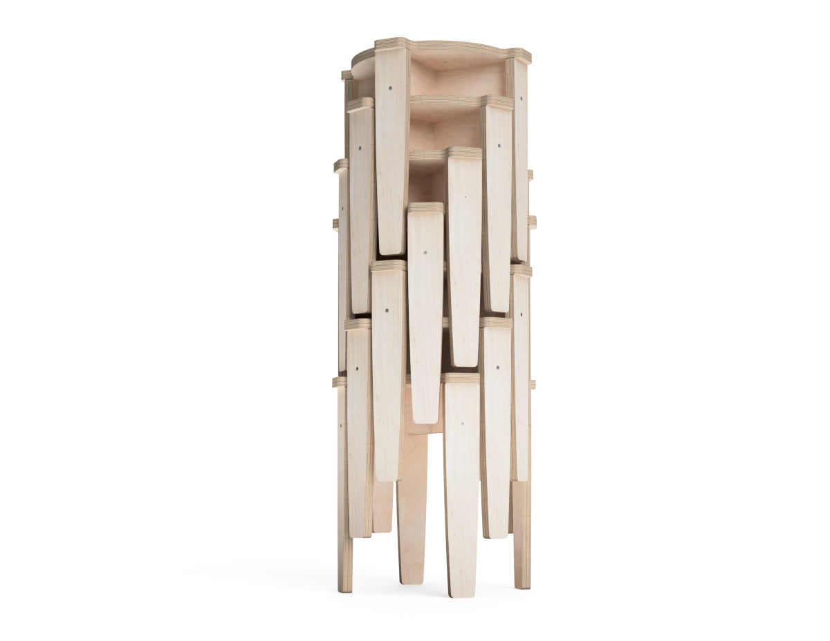 Contemporary stackable stool furniture project for CNC routers