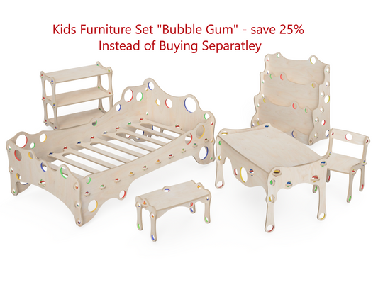Kids Room Furniture set "Bubble Gum" - Bundle of DXF Files