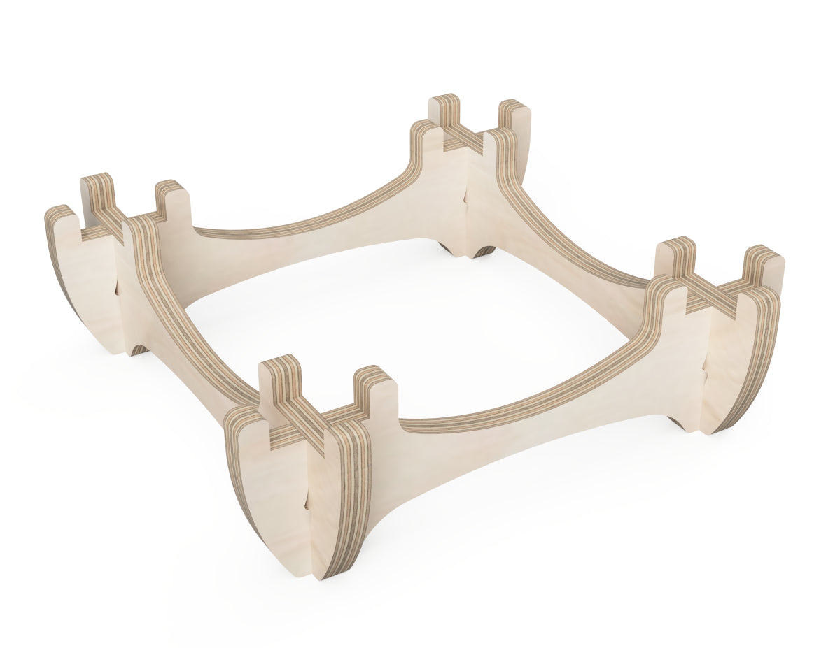 Advent Wreath - Traditional CNC-ready design showing joints and assembly features