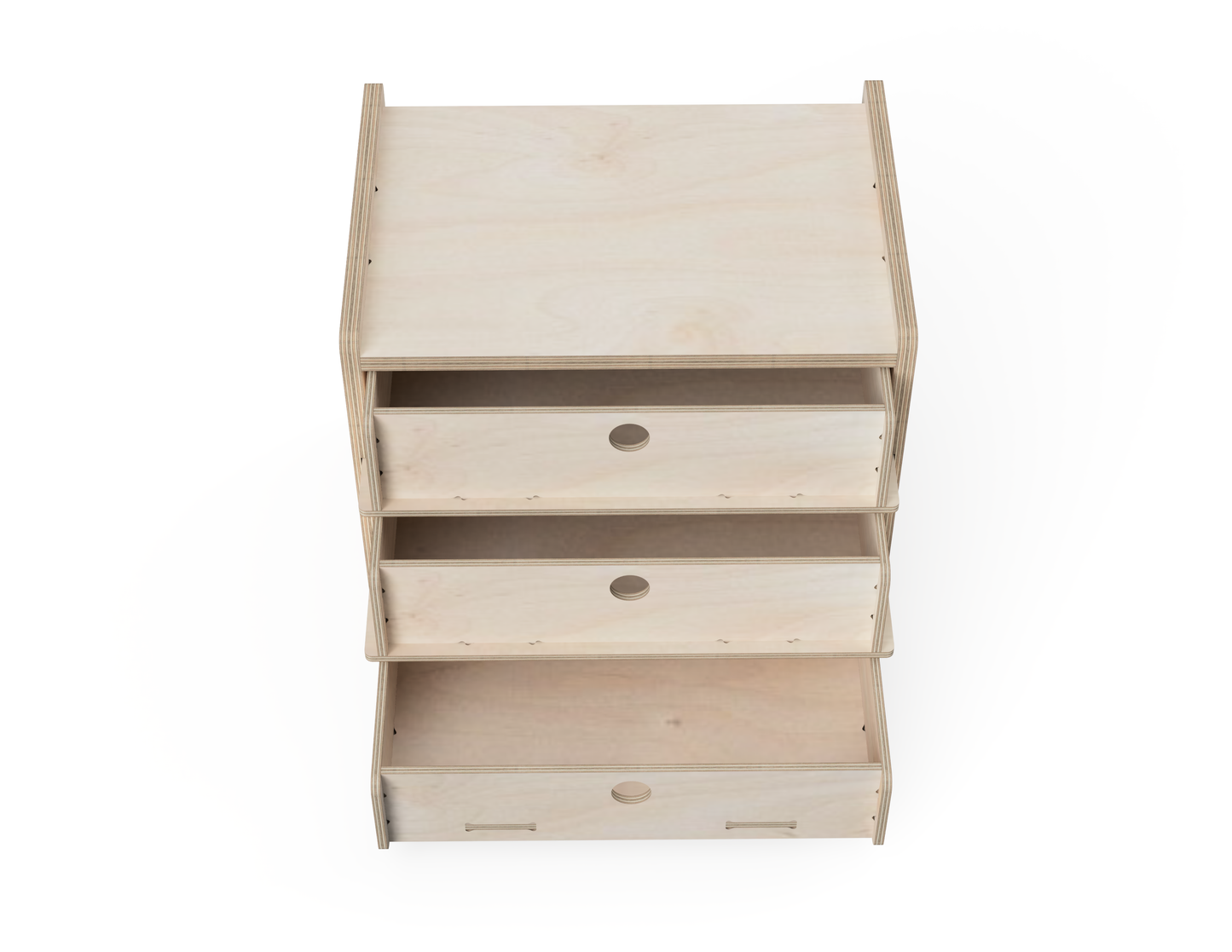 3 - Drawer Cabinet - French Cleat Attachment - DXF Files