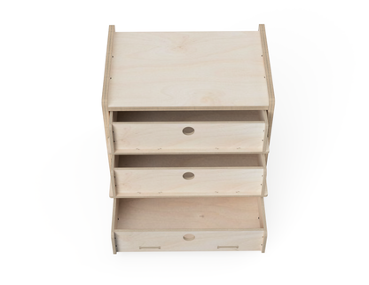 3 - Drawer Cabinet - French Cleat Attachment - DXF Files