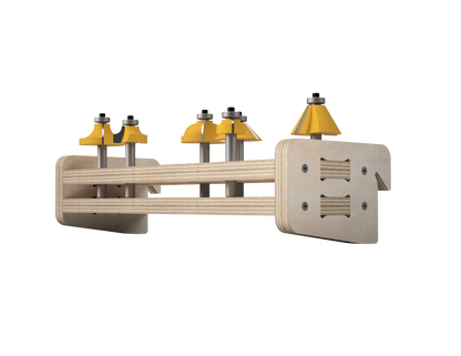 Router Bit Stand - French Cleat Attachment - DXF Files