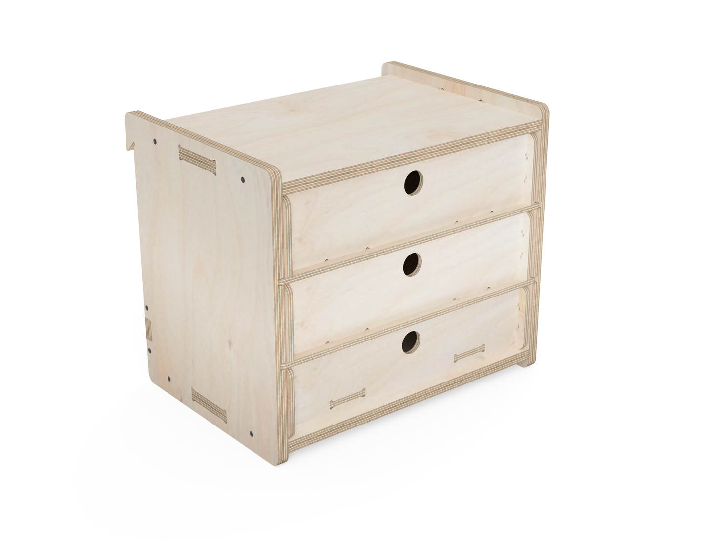 3 - Drawer Cabinet - French Cleat Attachment - DXF Files