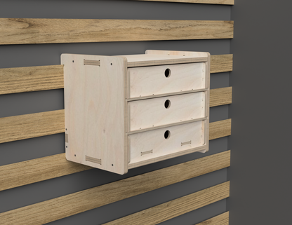 3 - Drawer Cabinet - French Cleat Attachment - DXF Files