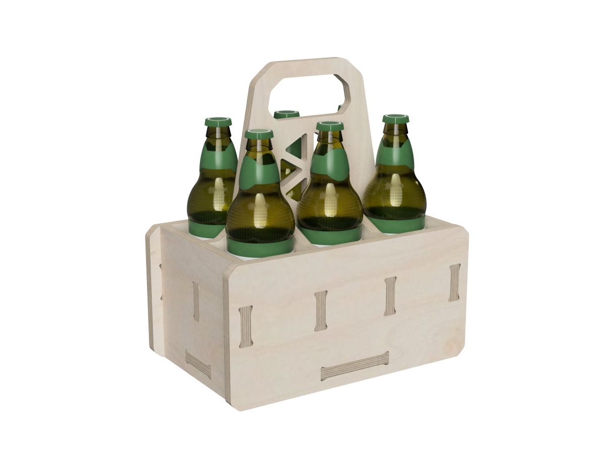 Beer Caddy Free DXF file CNC DXF file design overview