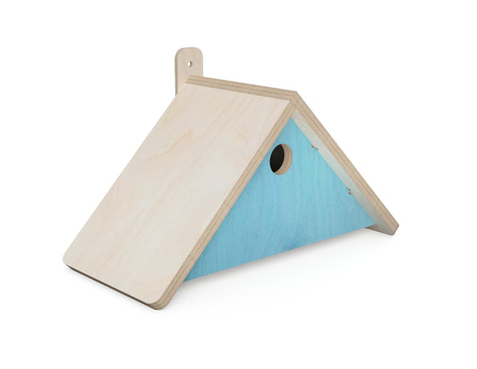 Bird House - Triangle CNC DXF file design overview