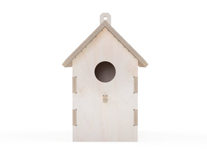 Detailed DXF drawing of birdhouse dxf file for CNC router