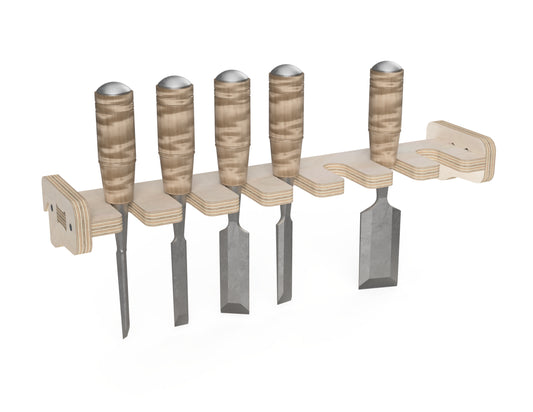 Chisel Rack - French Cleat Attachment - CNC DXF file design overview
