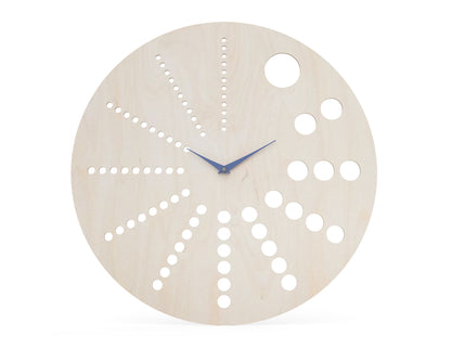 Clock Face "Bubbles" DXF file rendered from angled view for CNC cutting
