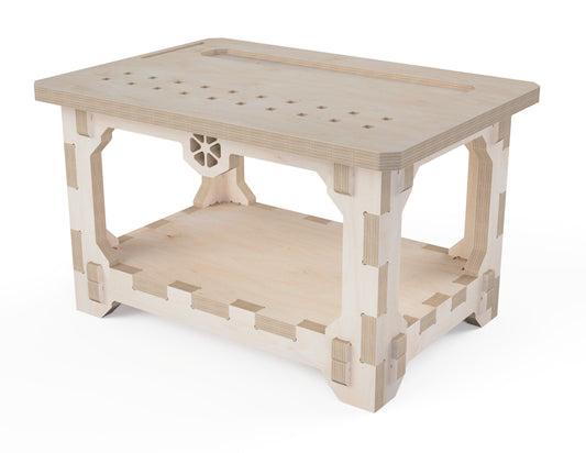 Crafting Table DXF file CNC DXF file design overview