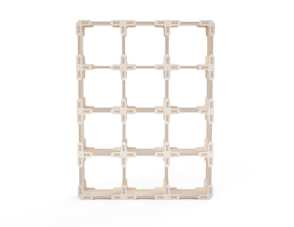 Detailed DXF drawing of cube shelf (honeycomb) dxf file for CNC router