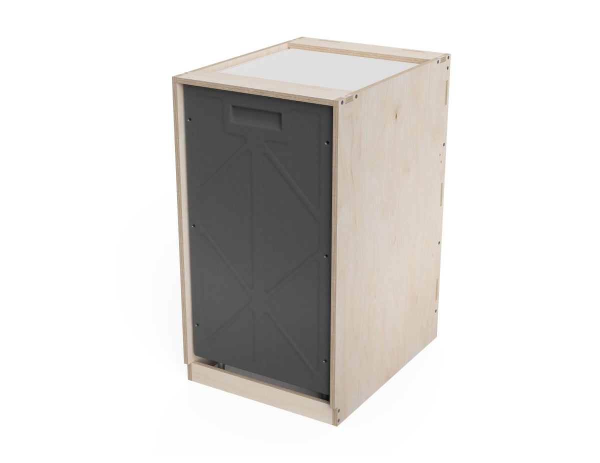 Detailed DXF drawing of dishwasher cabinet (inset door cabinets) for CNC router