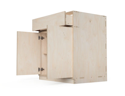 Double Kitchen Cabinet With One Drawer (Inset Door Cabinets) CNC DXF file design overview