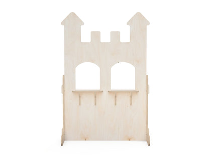 Double Window Roleplay Castle DXF file DXF file rendered from angled view for CNC cutting