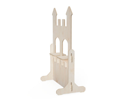 Detailed DXF drawing of double window roleplay castle dxf file for CNC router