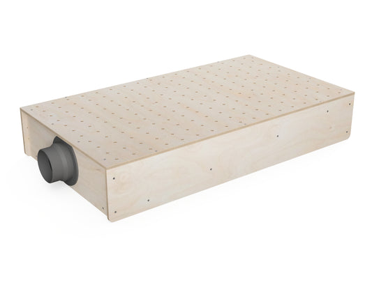 Downdraft Sanding Box CNC DXF file design overview
