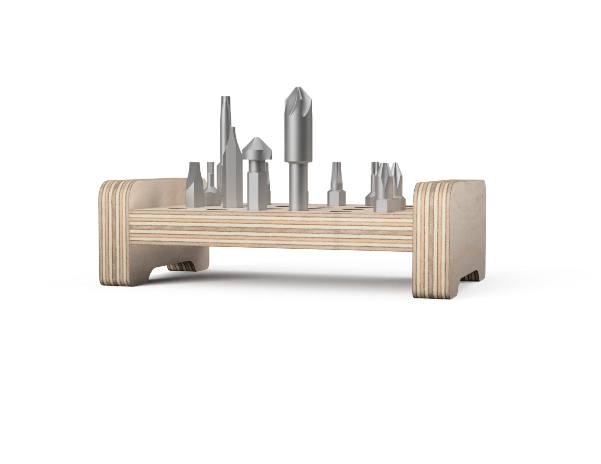 Small CNC plywood project for storing commonly used driver bits