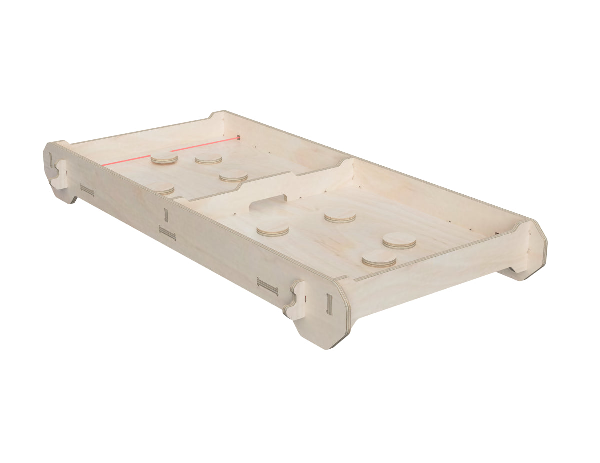 Detailed DXF drawing of fastrack game dxf file for CNC router
