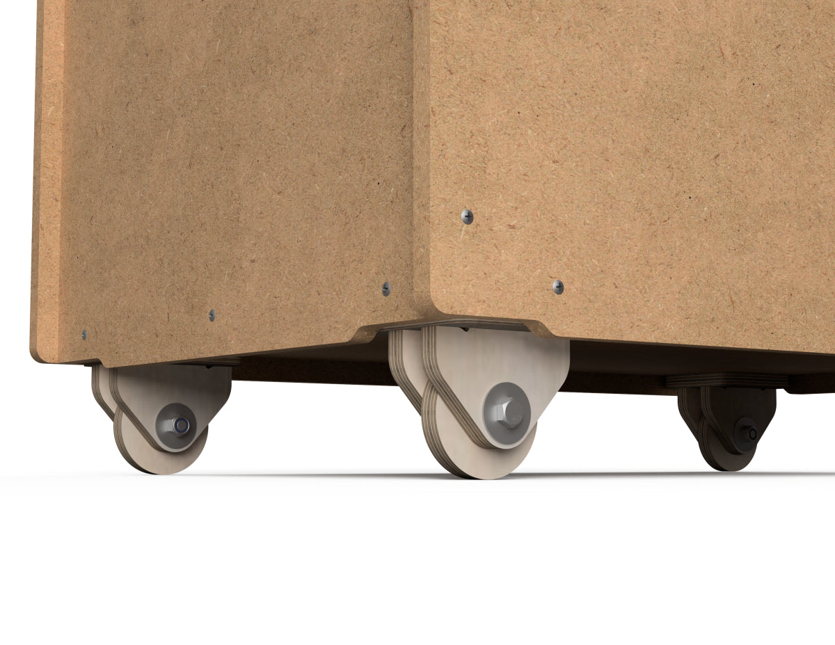 Free DXF Files for Fixed Caster Wheels | CNC Router Project Plans ...