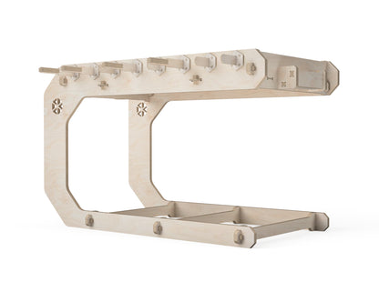 Detailed DXF drawing of foosball table dxf file for CNC router