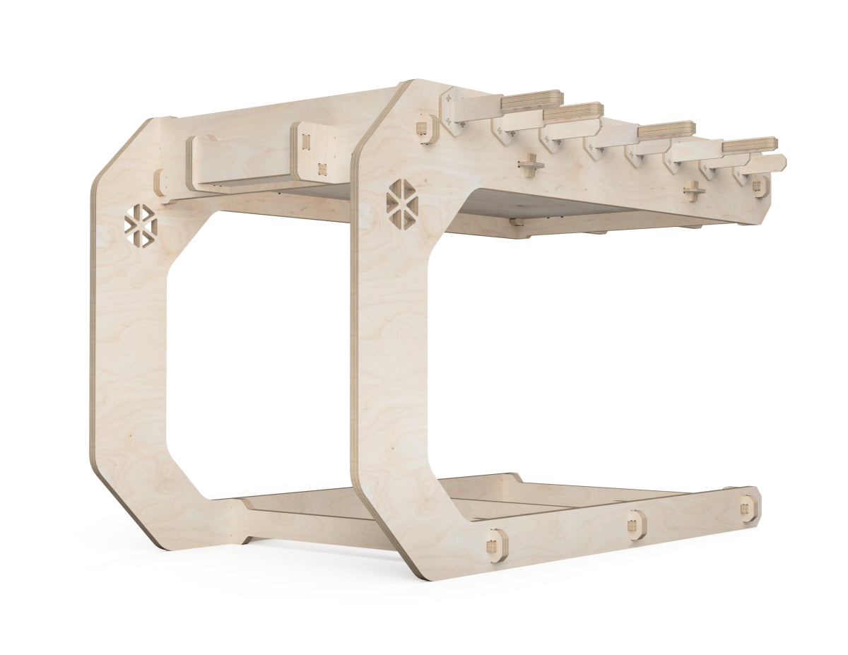Foosball table DXF file CNC-ready design showing joints and assembly features