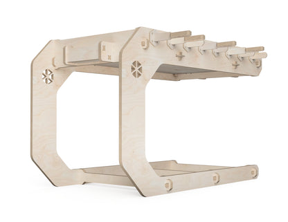 Foosball table DXF file CNC-ready design showing joints and assembly features