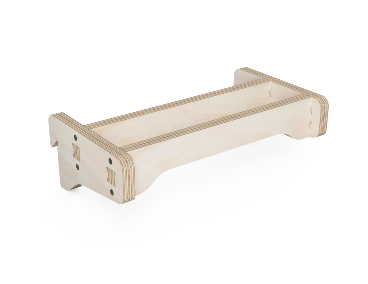 Detailed DXF drawing of hammer holder rack - french cleat attachment - for CNC router