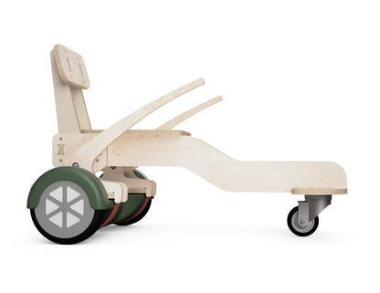 Flat pack hoverboard go-kart parts cut on CNC router
