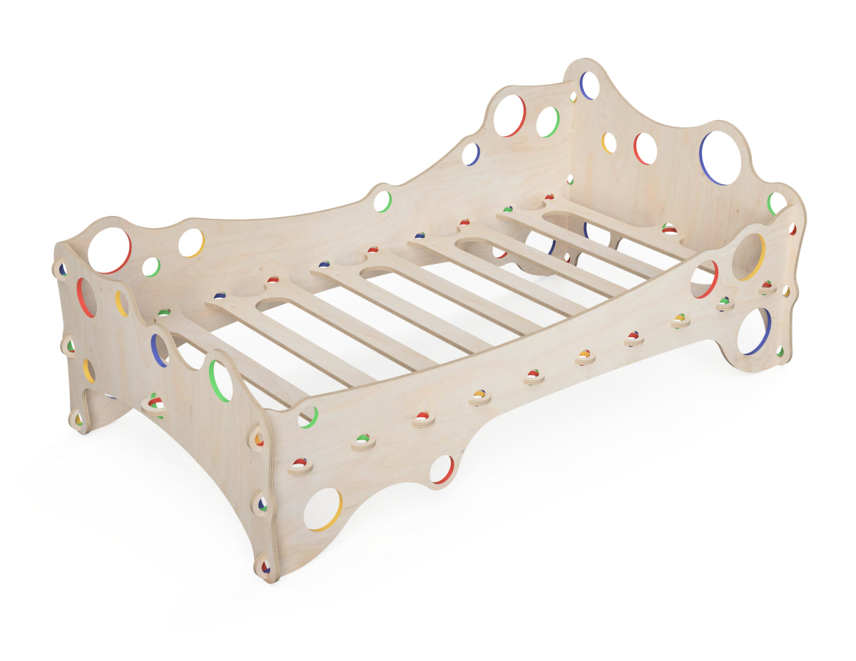 Kids Bed "Bubble Gum" CNC DXF file design overview