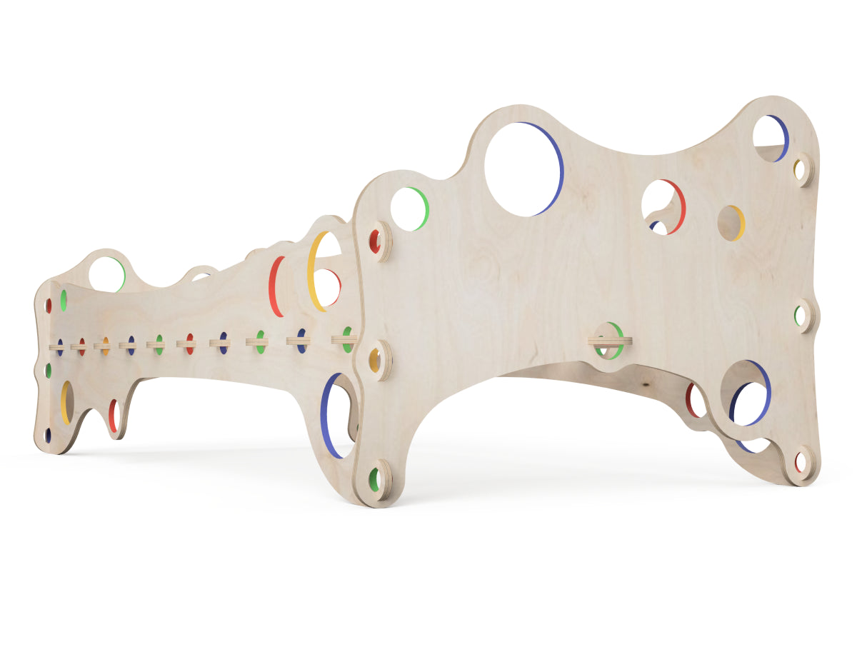 Rendered view of kids bed "bubble gum" layout from DXF file