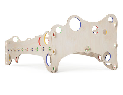 Rendered view of kids bed "bubble gum" layout from DXF file